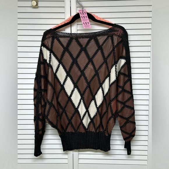 Brown Crochet Top/ Sweater Handmade #354 - Picture 16 of 16